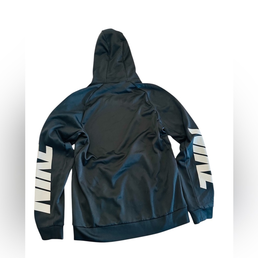 Nike Black Hoodie with White Sleeve Logo Mens Small - Picture 3 of 7